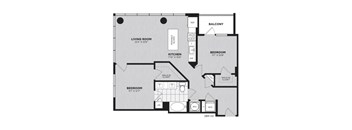floor plan  1 bedroom apartment  the residences at sawmill estates