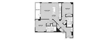 the marquess 1 bedroom floor plan  460 sq ft