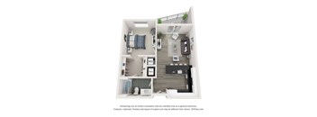 a 1 bedroom floor plan  summit  503 square feet