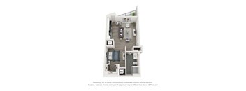 a 1 bedroom floor plan  villas at spring creek