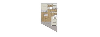 a floor plan of a 2100 sq ft roommates