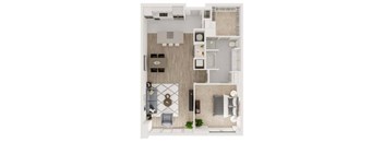 a1 1 bedroom floor plan  the residences at sawmill estates