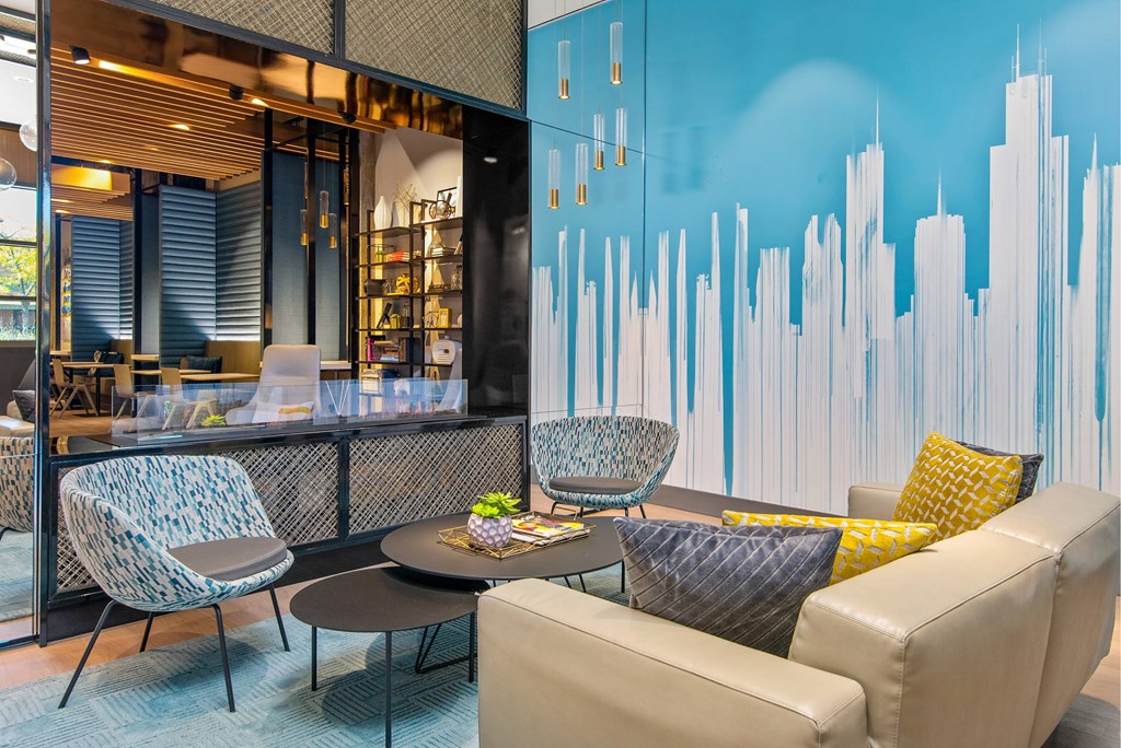 a glass wall with a lot of patterns on it