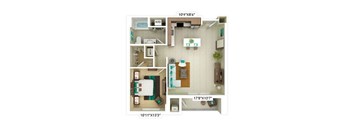 an image of a floor plan of a house