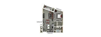 3d model of a592592 floor plan of a297297