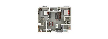 an illustration of a floor plan of a house