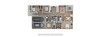 a 1 bedroom floorplan is shown in this image