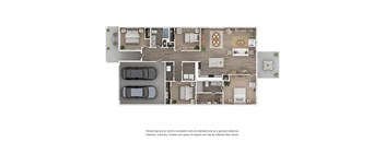 a 1 bedroom floor plan  395