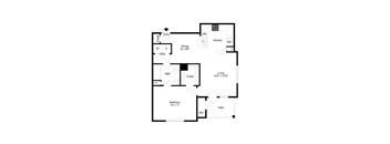 a black and white floor plan of a house