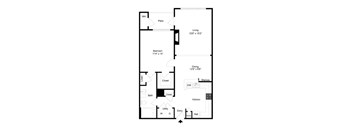 a black and white floor plan of a house
