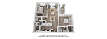 a 1 bedroom floor plan  villas at spring creek