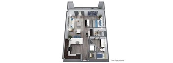 an image of a 3d floor plan of a house