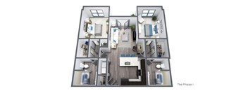 a 2400 sq ft floor plan with a bedroom and a bathroom
