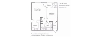 the whip floor plan  one bedroom one bath
