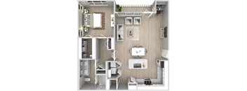 a 1 bedroom floor plan  apartments