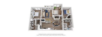 2 bedroom floor plan  the residences at