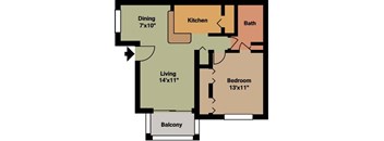 a diagram of a floor plan of a house
