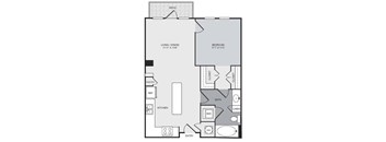 A floor plan of a house with a living room, dining room, kitchen, and bedrooms.