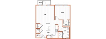One Bedroom Floor Plan