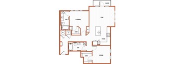 a floor plan of a house with an open floor plan