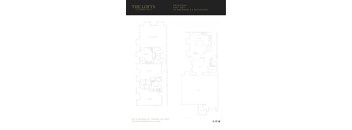 Two floor plans for a building named The Lofts.