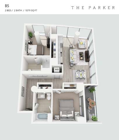730 West Couch Pl. - 3,958USD / month