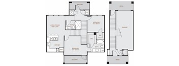 a blueprint of a floor plan of a house
