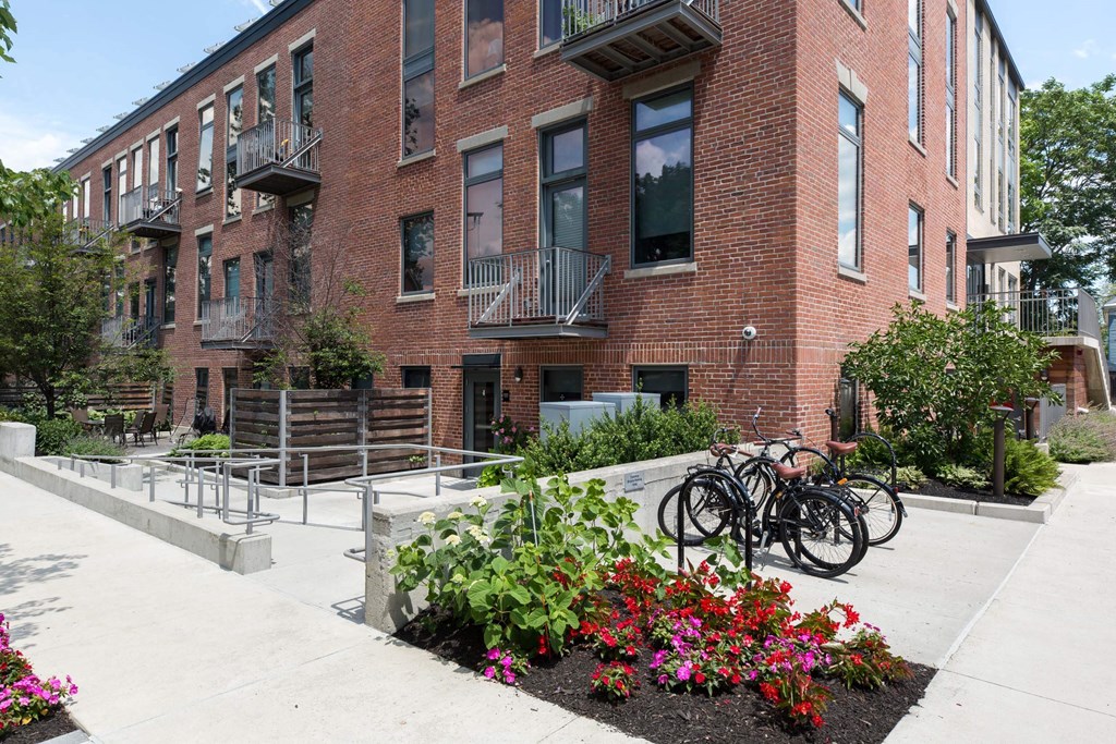 The Wyeth - Apartment Facade and Bike Parking The Wyeth - Apartment Facade and Bike Parking