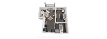 a stylized floor plan of a 2100 sqft