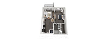 a floor plan of a house with a door and a window