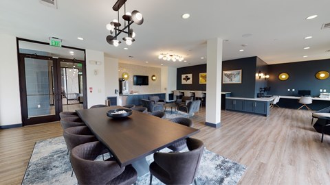 large seating space at L2 Uptown in Dallas Texas