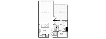 A black and white floor plan of a house with labeled rooms.