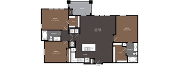 A floor plan of a house with labeled rooms such as RELAX, STYLE, and COOK.