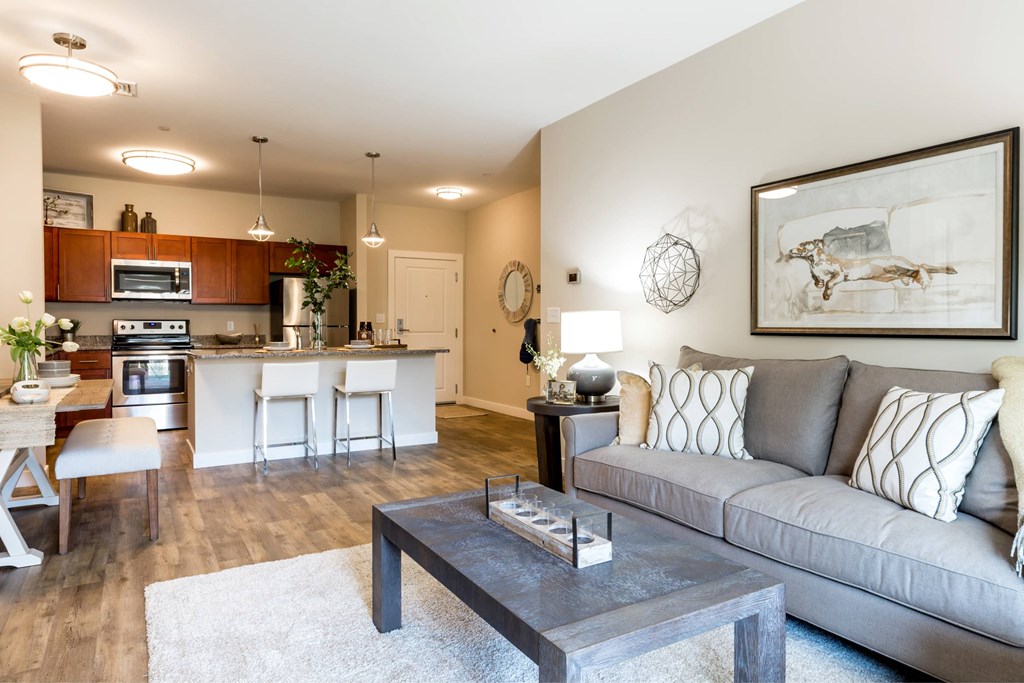 2 Bedroom Cedar Floor Plan - Open Concept Living Room