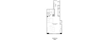 A floor plan for a Studio AS-2 at 559 SF.