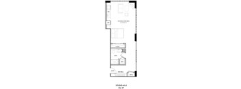 A floor plan of a Studio AS-8 613 SF is shown.
