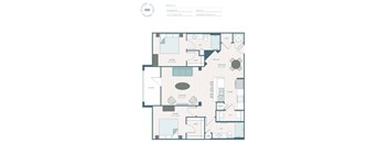 A floor plan of a house with labeled rooms and furniture.