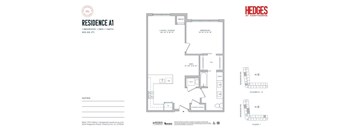 A floor plan for a residence at Hedge's at Hawthorne.