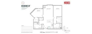 A floor plan for a residence at Hedge's at Hawthorne.