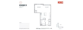 A floor plan for a residence at Hedge's at Hawthorne.