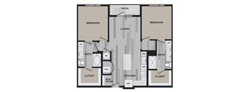 the ground floor plan of a studio apartment