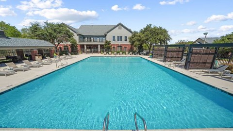 a large swimming pool at Towns at Chapel Hill in Plano Texas