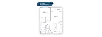 a floor plan of a house with a living room and a dining room