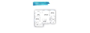 a floor plan of a house with a living room and a dining room