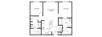 a blueprint of a floor plan of a house