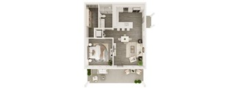 two bedrooms 1300 sq ft floor plan  1 bedroom  129