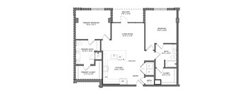 a floor plan of a house with different floors and rooms