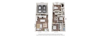 Two floor plan images of a house with dimensions and measurements.