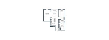 A floor plan of an apartment with labeled rooms such as "DREAM" and "REFRESH".