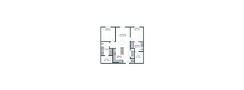 A floor plan of an apartment with rooms labeled as Dream, Refresh, Create, and Style.